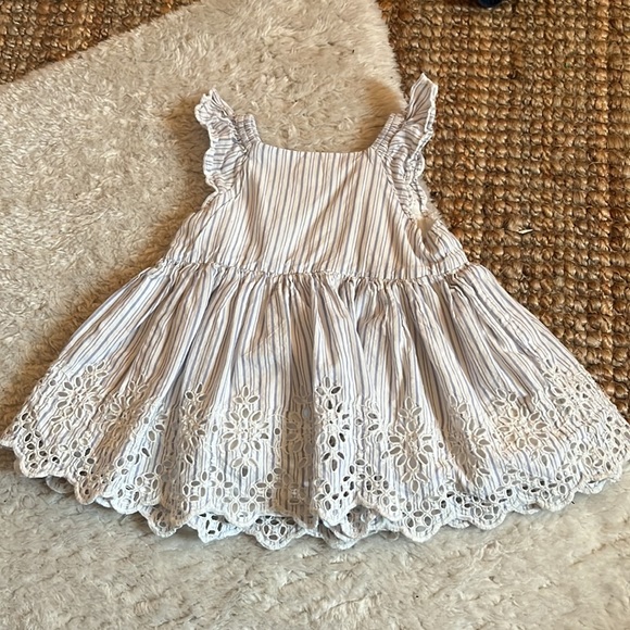 🤍 baby gap striped eyelet dress - Picture 4 of 4
